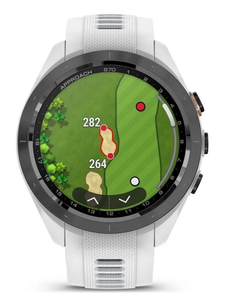 Garmin Approach S70 42mm GPS Watch, Black/White