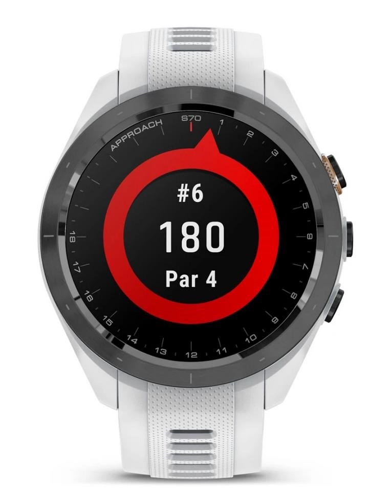 Garmin Approach S70 42mm GPS Watch, Black/White