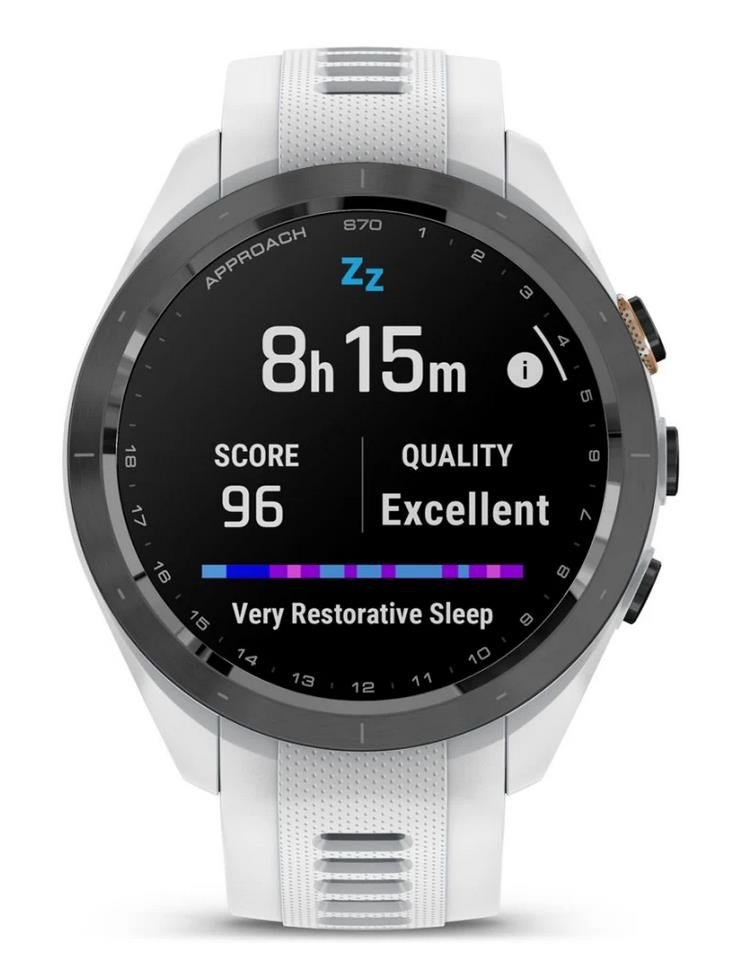 Garmin Approach S70 42mm GPS Watch, Black/White