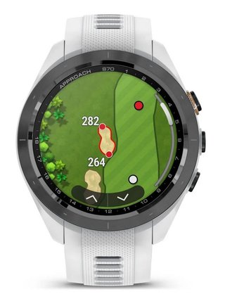 Garmin Approach S70 42mm GPS Watch, Black/White