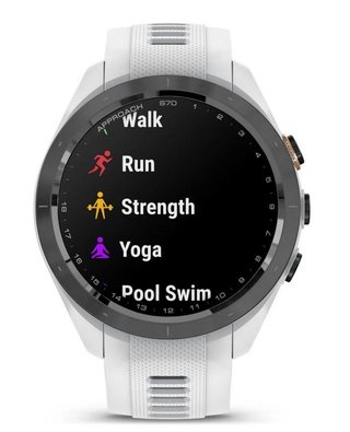 Garmin Approach S70 42mm GPS Watch, Black/White