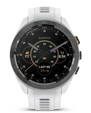 Garmin Approach S70 42mm GPS Watch, Black/White
