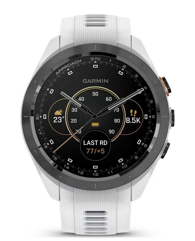 Garmin Approach S70 42mm GPS Watch, Black/White