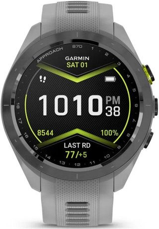 Garmin Approach S70 42mm GPS Watch, Black/Powder Grey