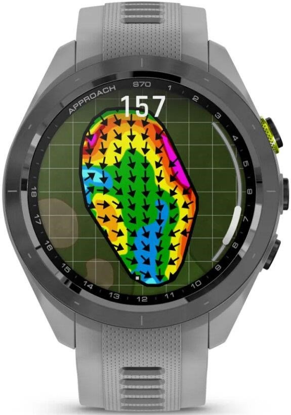 Garmin Approach S70 42mm GPS Watch, Black/Powder Grey