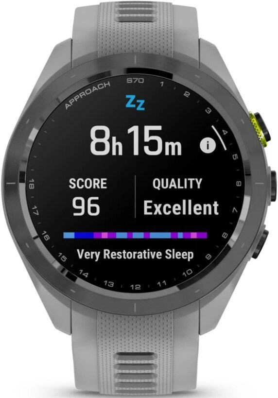 Garmin Approach S70 42mm GPS Watch, Black/Powder Grey