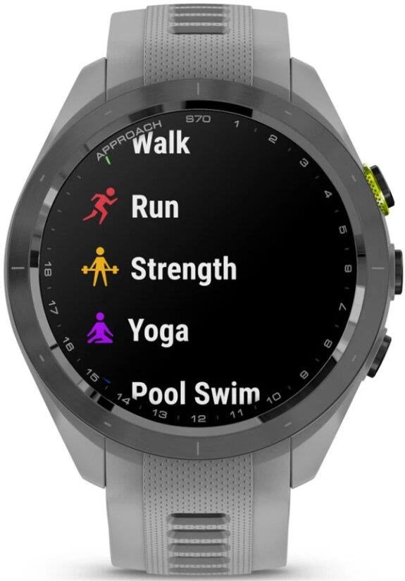 Garmin Approach S70 42mm GPS Watch, Black/Powder Grey