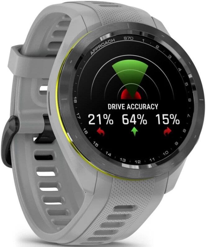 Garmin Approach S70 42mm GPS Watch, Black/Powder Grey