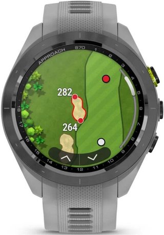 Garmin Approach S70 42mm GPS Watch, Black/Powder Grey