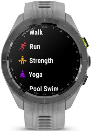 Garmin Approach S70 42mm GPS Watch, Black/Powder Grey