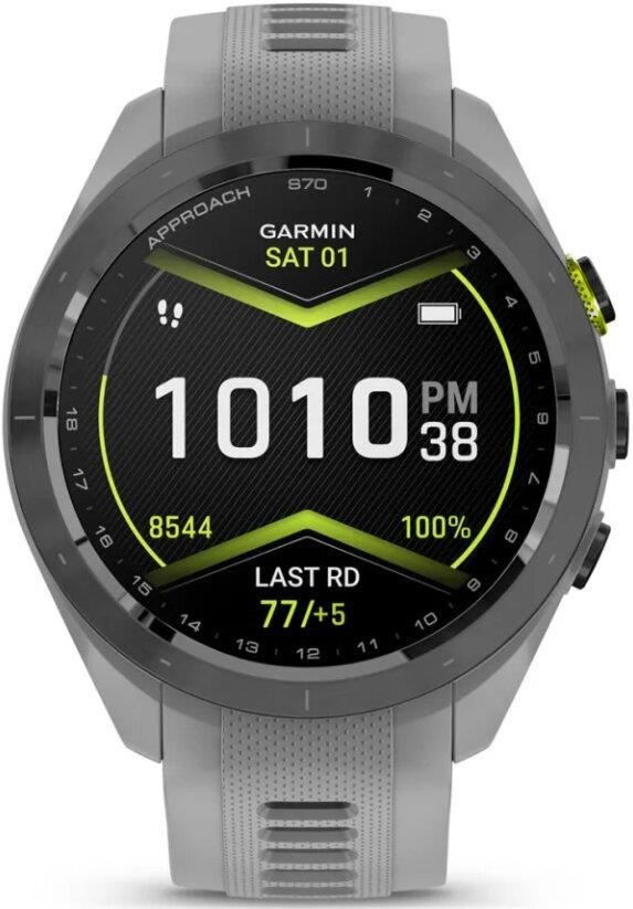 Garmin Approach S70 42mm GPS Watch, Black/Powder Grey