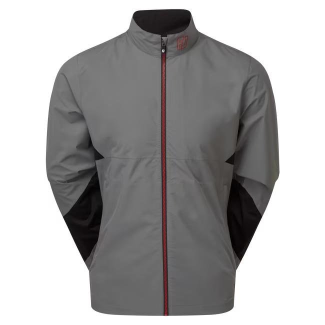 Footjoy HydroLite X men's jacket, charcoal/black/red
