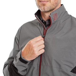 Footjoy HydroLite X men's jacket, charcoal/black/red