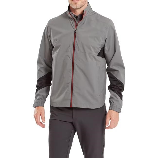 Footjoy HydroLite X men's jacket, charcoal/black/red
