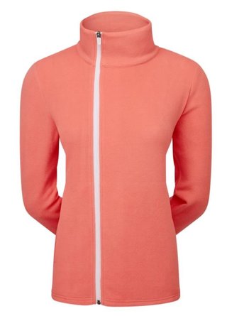 Footjoy Asymmetric Full-Zip Fleece women's sweatshirt, peach
