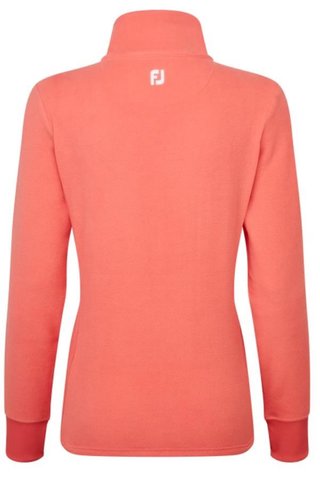 Footjoy Asymmetric Full-Zip Fleece women's sweatshirt, peach