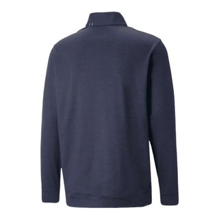 Puma Cloudspun Colorblock 1/4 Zip men's pullover, navy blazer