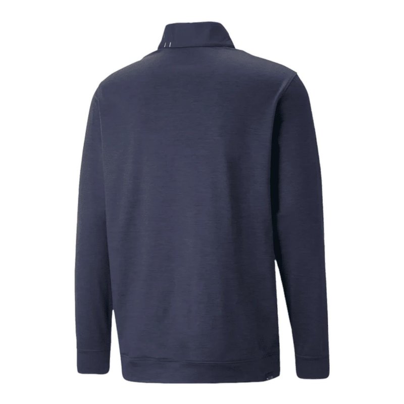 Puma Cloudspun Colorblock 1/4 Zip men's pullover, navy blazer