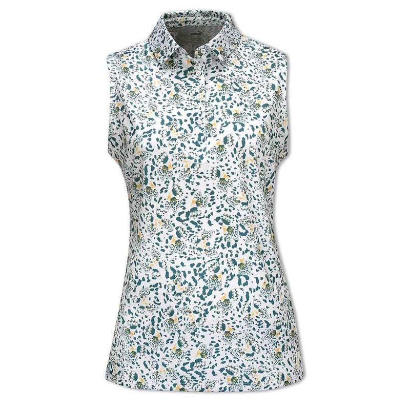 Puma Mattr Mariposa SL women's polo, bold blue/flaxen