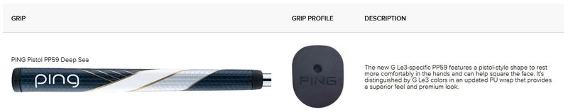 PING G Le3 Anser ladies putter 2023