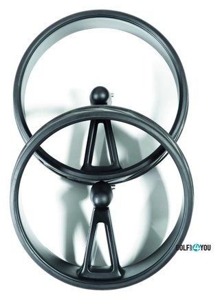 JuCad Complete Wheel Set (3) for PHANTOM TITAN electric trolleys (rims and tires), titanium