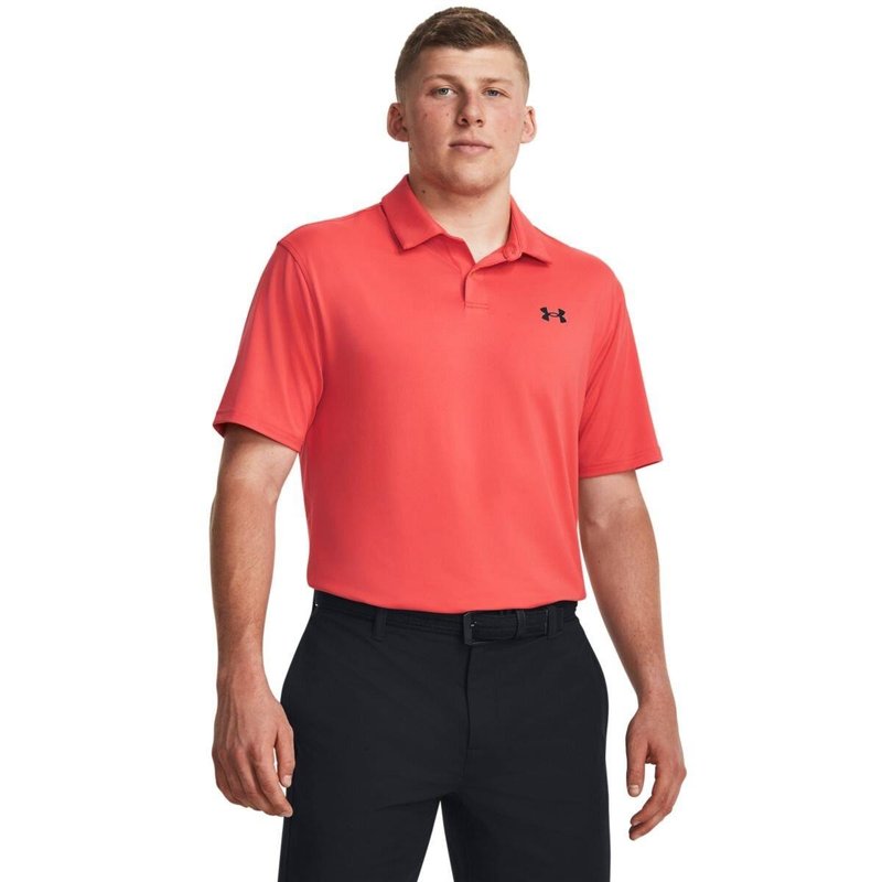Under Armour T2G men's polo, venom red