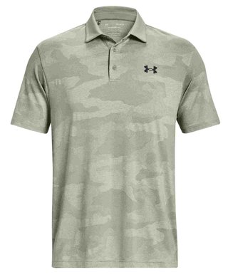 Under Armour Playoff Camo Jacquard men's polo, grove green