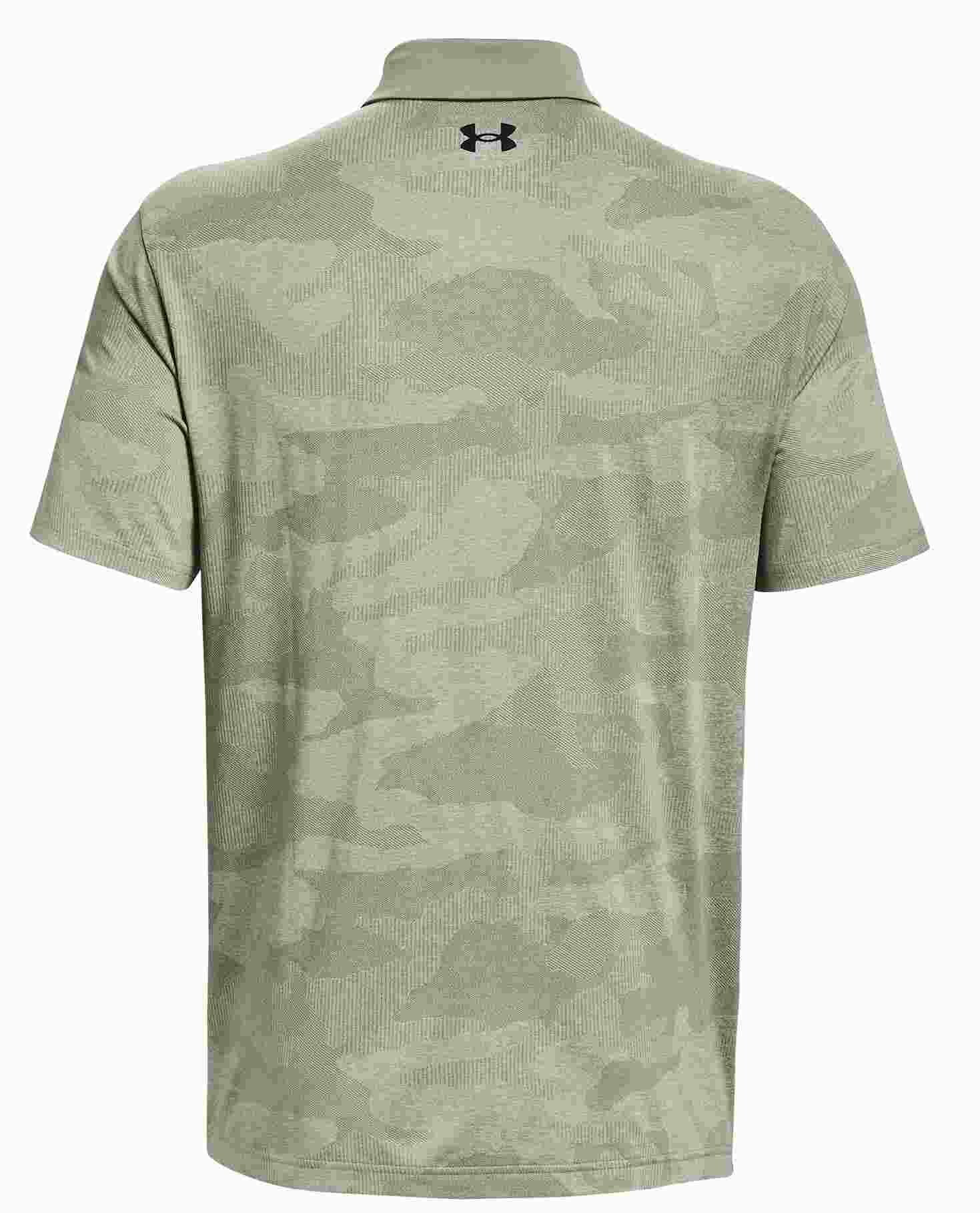 Under Armour Playoff Camo Jacquard men's polo, grove green
