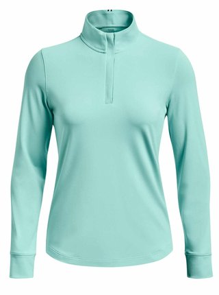 Under Armour Playoff 1/4 Zip women's sweatshirt, neo turquoise