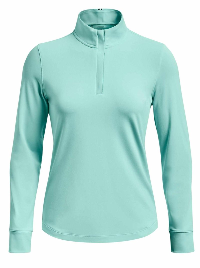 Under Armour Playoff 1/4 Zip women's sweatshirt, neo turquoise