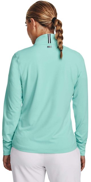 Under Armour Playoff 1/4 Zip women's sweatshirt, neo turquoise