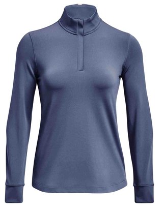 Under Armour Playoff 1/4 Zip women's sweatshirt, hushed blue