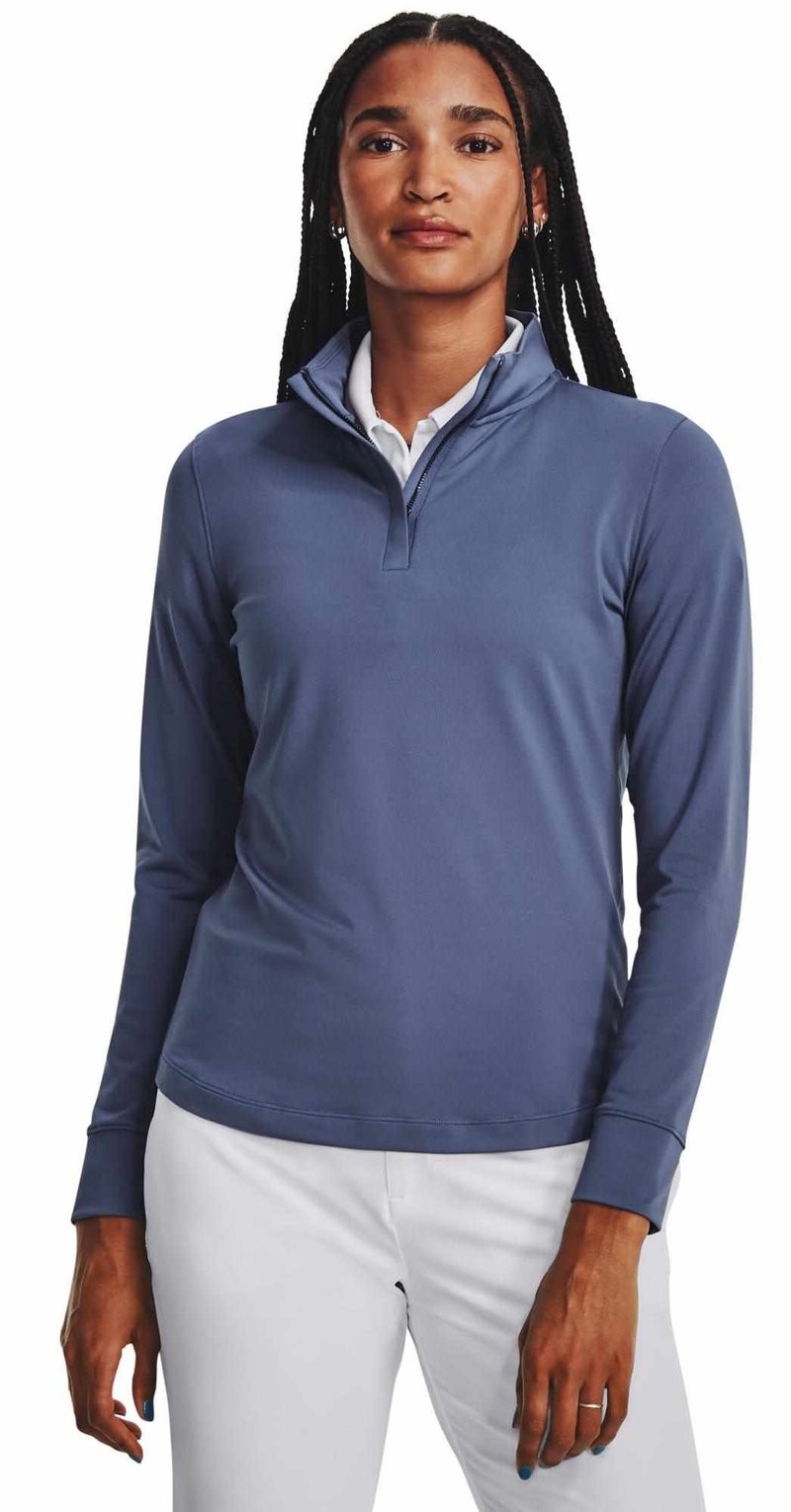 Under Armour Playoff 1/4 Zip women's sweatshirt, hushed blue
