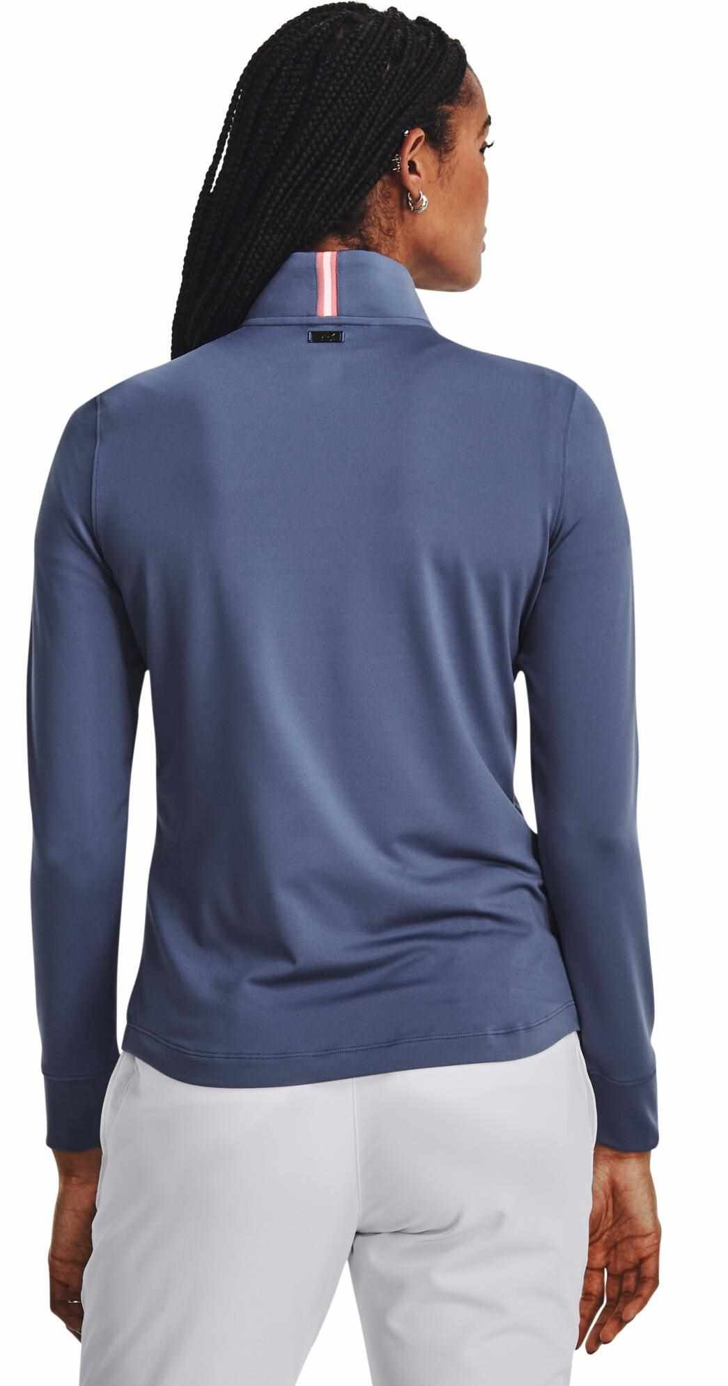 Under Armour Playoff 1/4 Zip women's sweatshirt, hushed blue