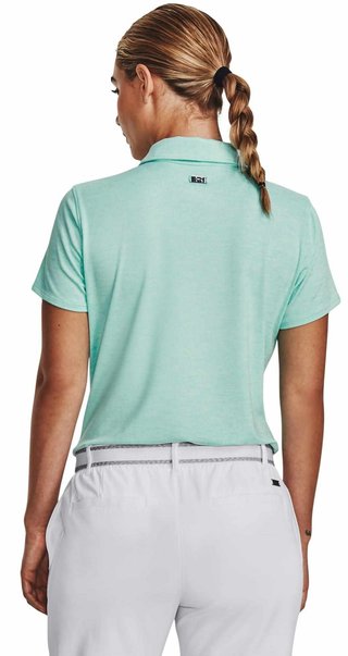 Under Armour Zinger Playoff women's polo, neo turquoise