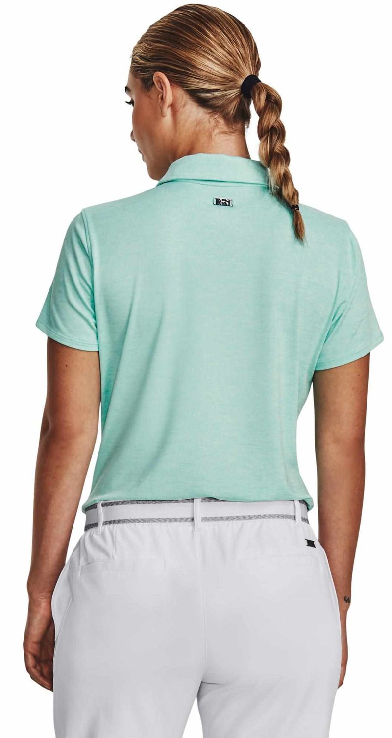 Under Armour Zinger Playoff women's polo, neo turquoise