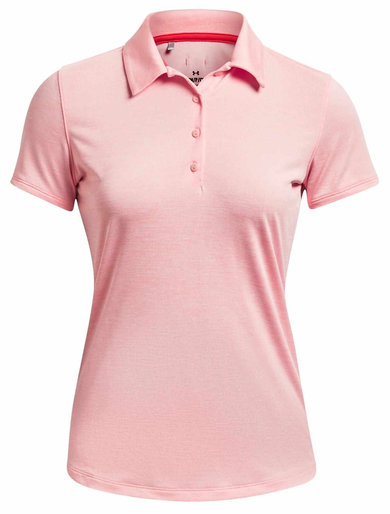 Under Armour Zinger Playoff women's polo, pink fizz