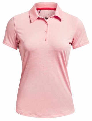 Under Armour Zinger Playoff women's polo, pink fizz
