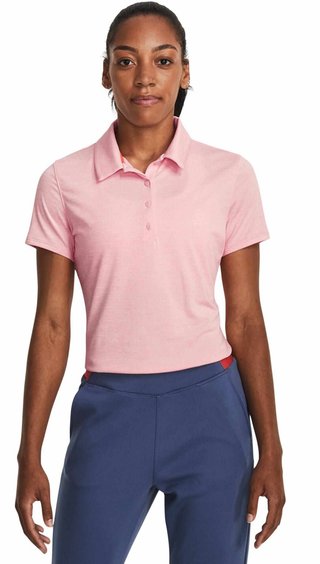 Under Armour Zinger Playoff women's polo, pink fizz