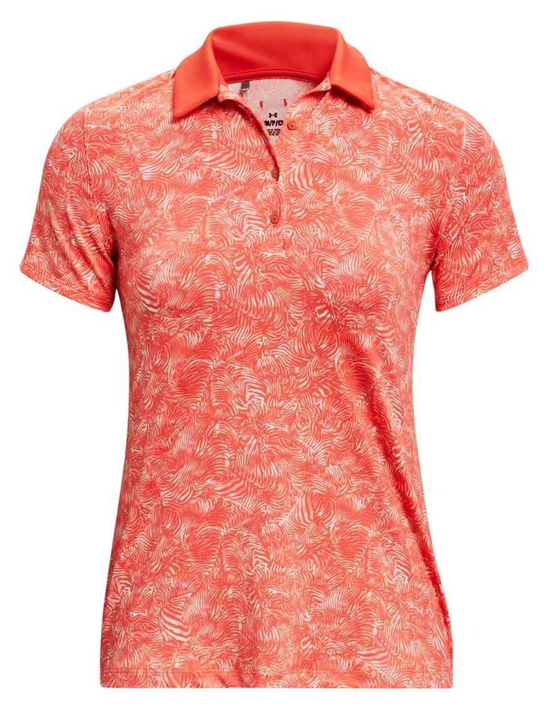 Under Armour Playoff women's polo, venom red/beta
