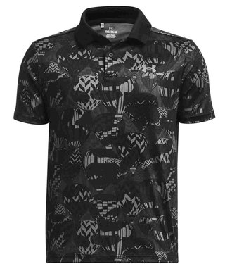 Under Armour Performance Printed junior polo, black