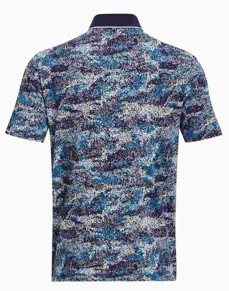 Under Armour Iso-Chill Edge men's polo, midnight navy/blizzard