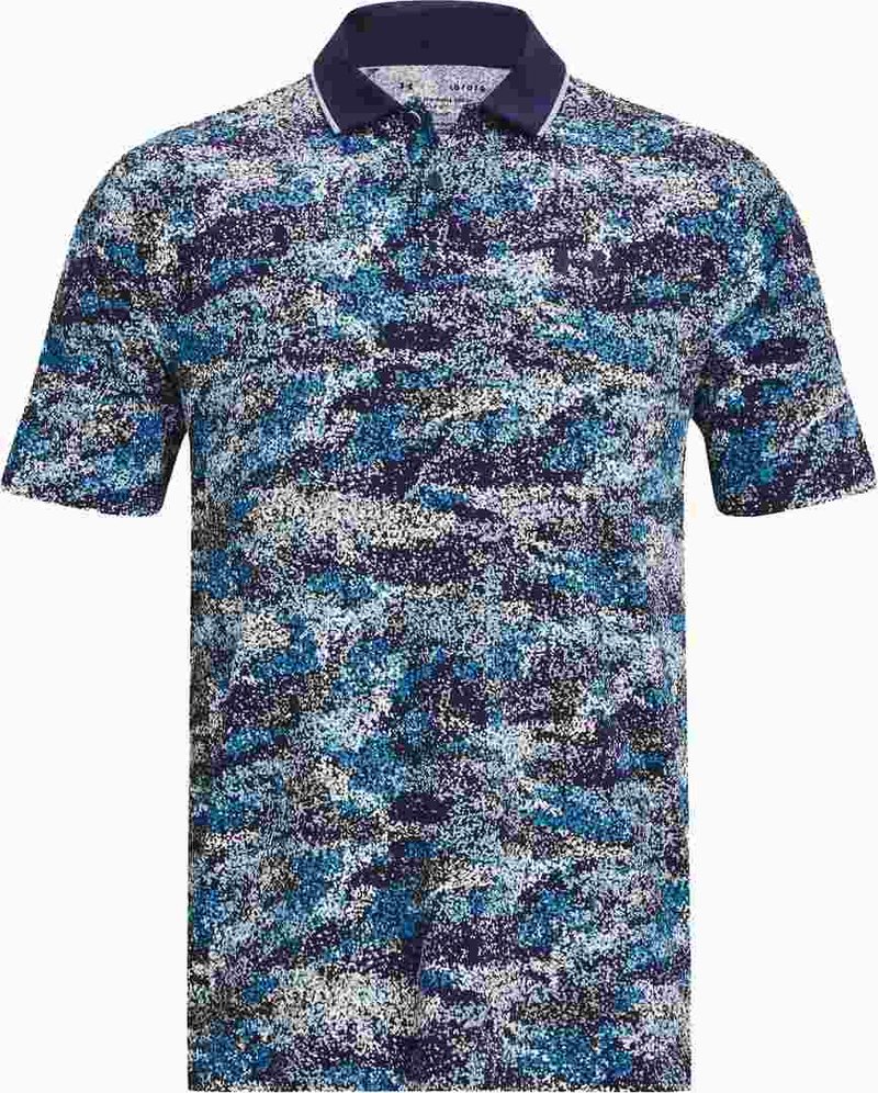 Under Armour Iso-Chill Edge men's polo, midnight navy/blizzard