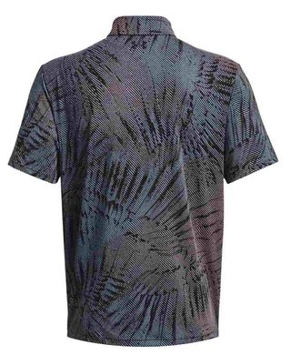 Under Armour Playoff 3.0 Printed men's polo, black/fizz pink