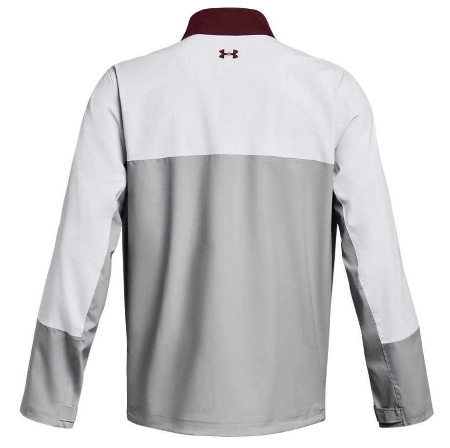 Under Armour Stormproof 3.0 men's jacket, dark maroon/mod gray