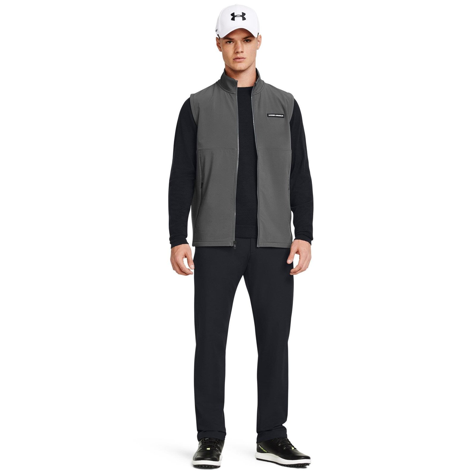 Under Armour Storm Daytona men's vest, castelrock/white