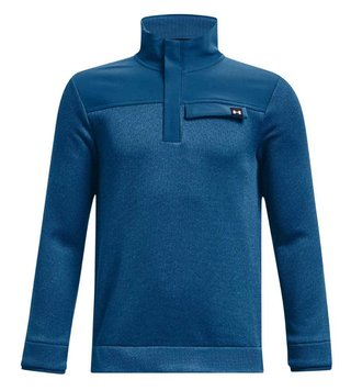 Under Armour Sweaterfleece 1/2 Zip junior sweatshirt, varsity blue/halo gray