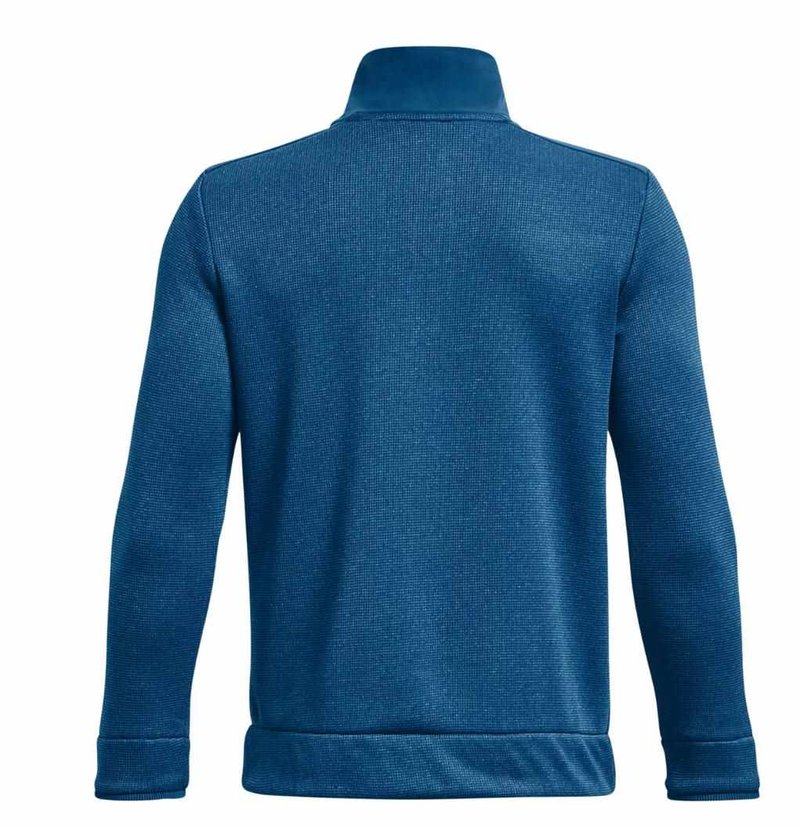 Under Armour Sweaterfleece 1/2 Zip junior sweatshirt, varsity blue/halo gray