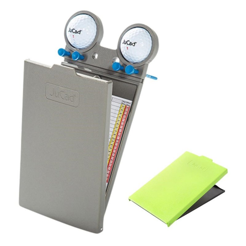 JuCad GRP scorecard holder, titanium/green