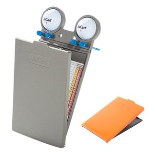 JuCad GRP scorecard holder, titanium/orange